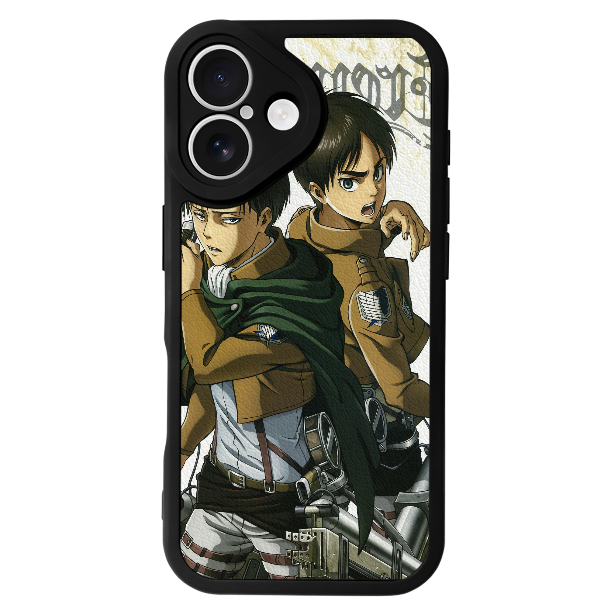 （画像用） 進撃の巨人 Attack on Titan 【iPhone 16シリーズ対応】シリコンスマホケース（レザー調） 材質：シリコン